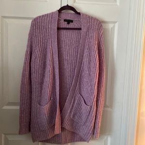Banana Republic Lilac cardigan sz S 50% wool sweater gently worn